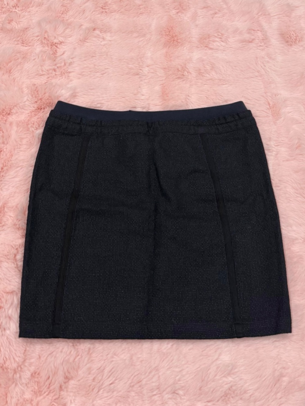 Marc by Marc Jacobs Linen Wool Blend Darkest Teal Skirt - Picture 2 of 4